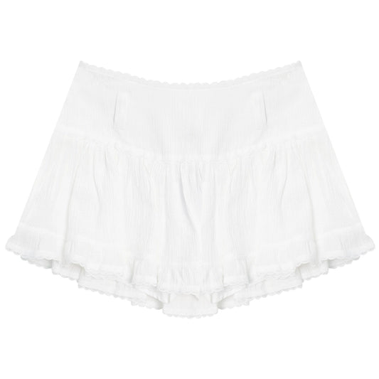 Summer's Must-Have | Retro American Lace High-Waist A-Line Skirt