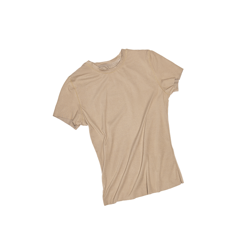 High Elastic Solid Color T-Shirt – Raw Edge Slim Short Sleeve Top