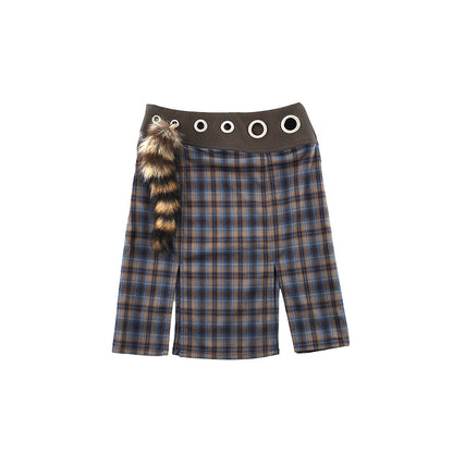Fur Yarn Skirt + Free Tie