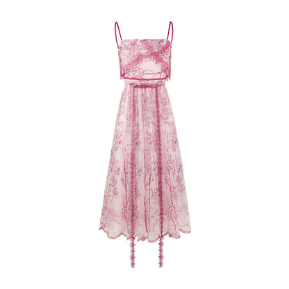 Rose Petal Summer Slip Dress