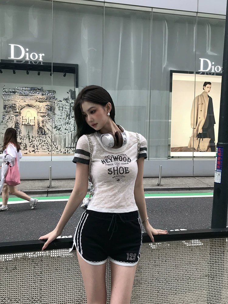 [Meigao Senior Sister] Short-Sleeve T-Shirt - 2024 Summer New Style