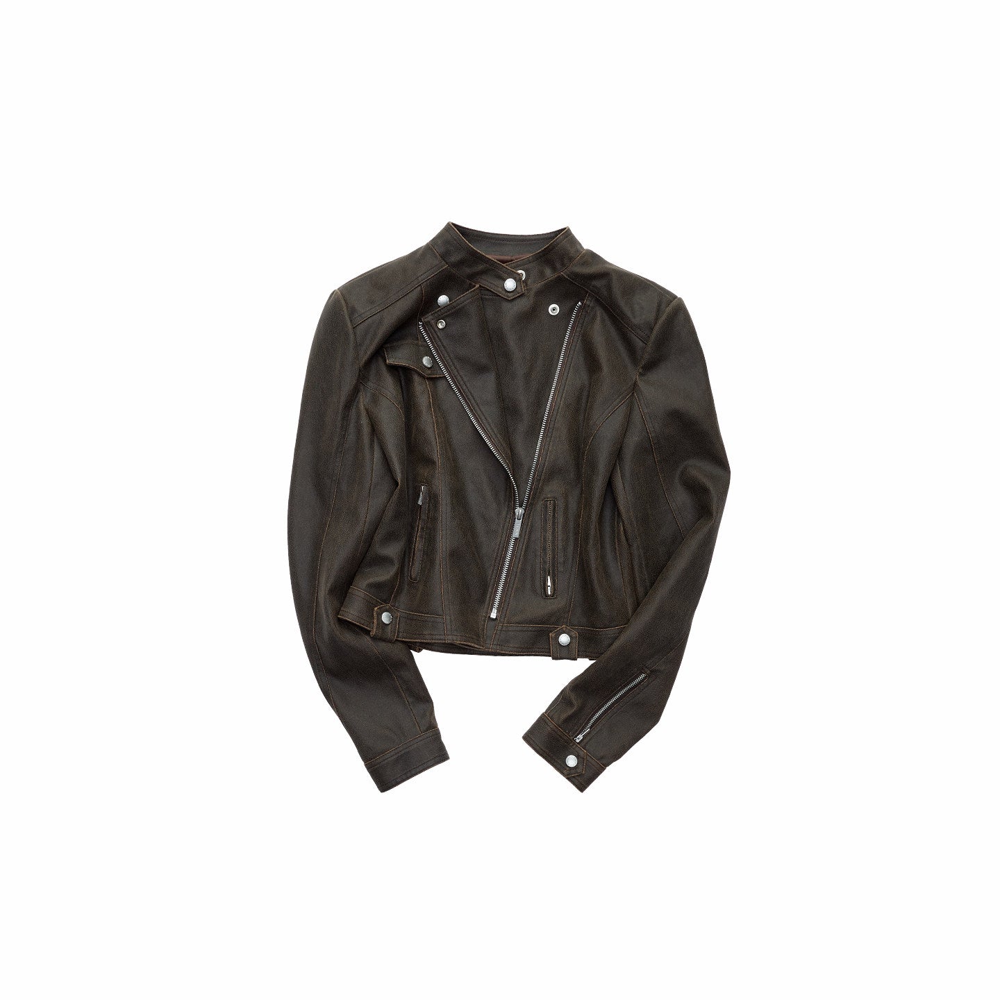 Vintage Leather Biker Jacket