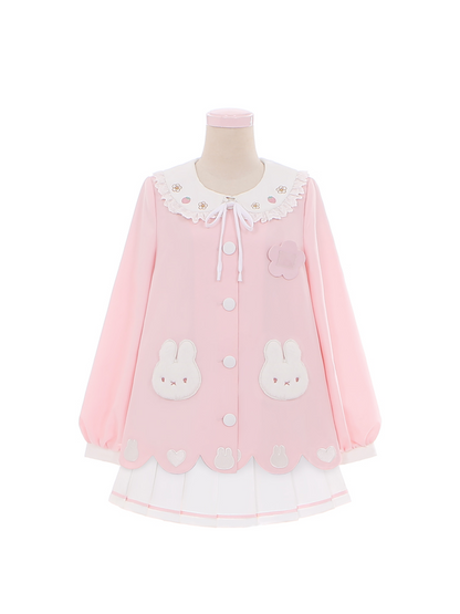 Rabbit Officer JK Uniform Top + Pleated Skirt