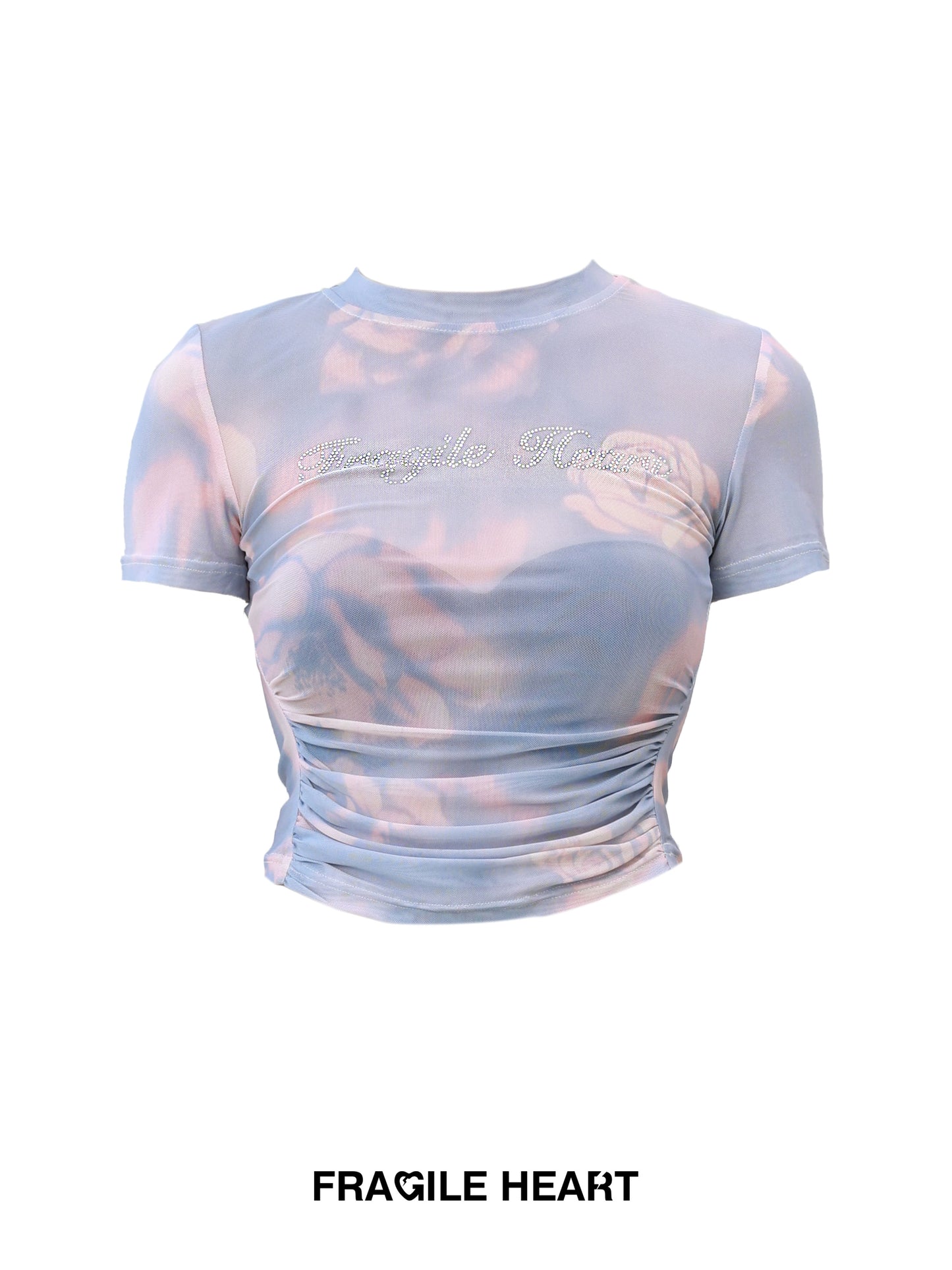 Retro Rose Short Sleeved Mesh T-Shirt