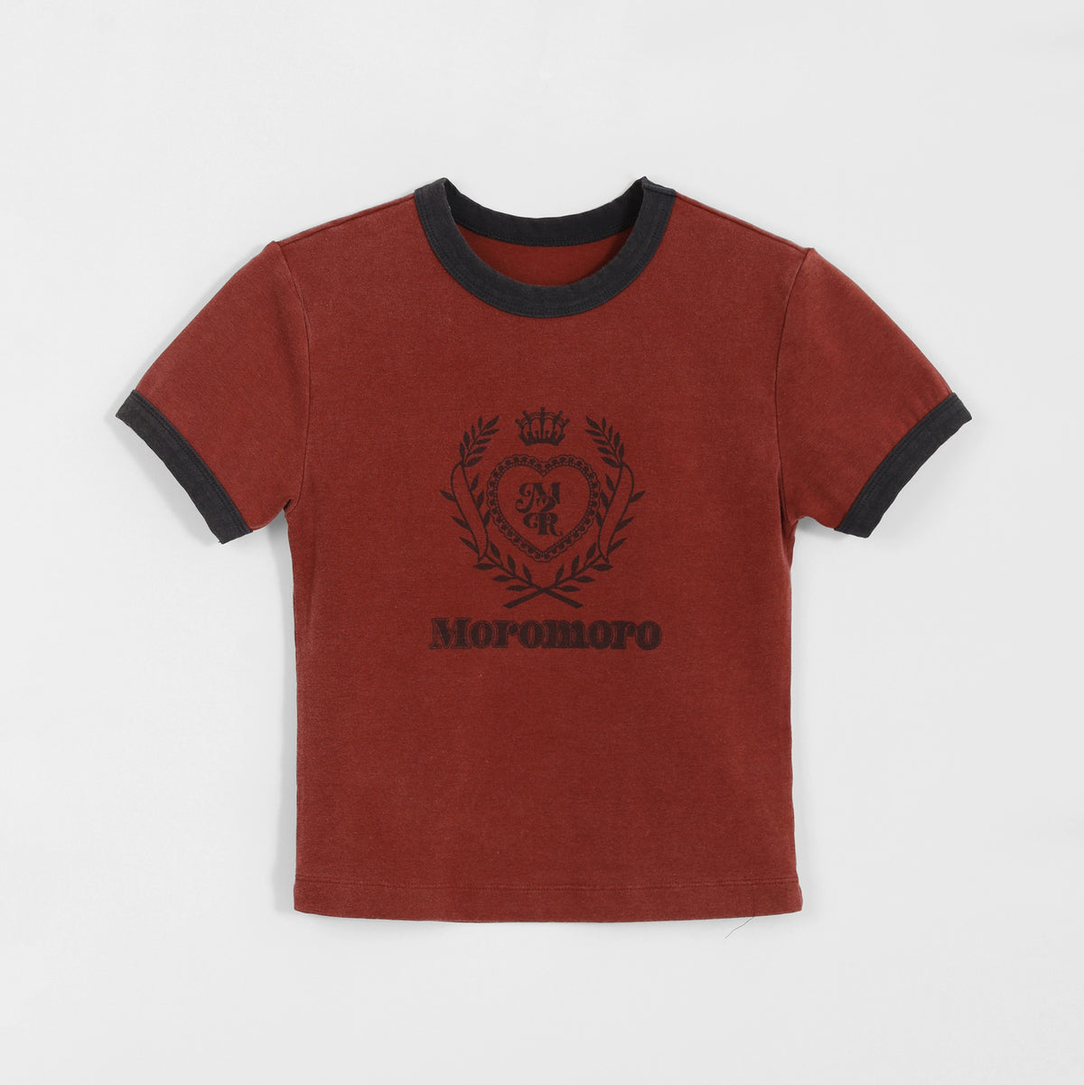 Contrast Round Neck Short T-shirt