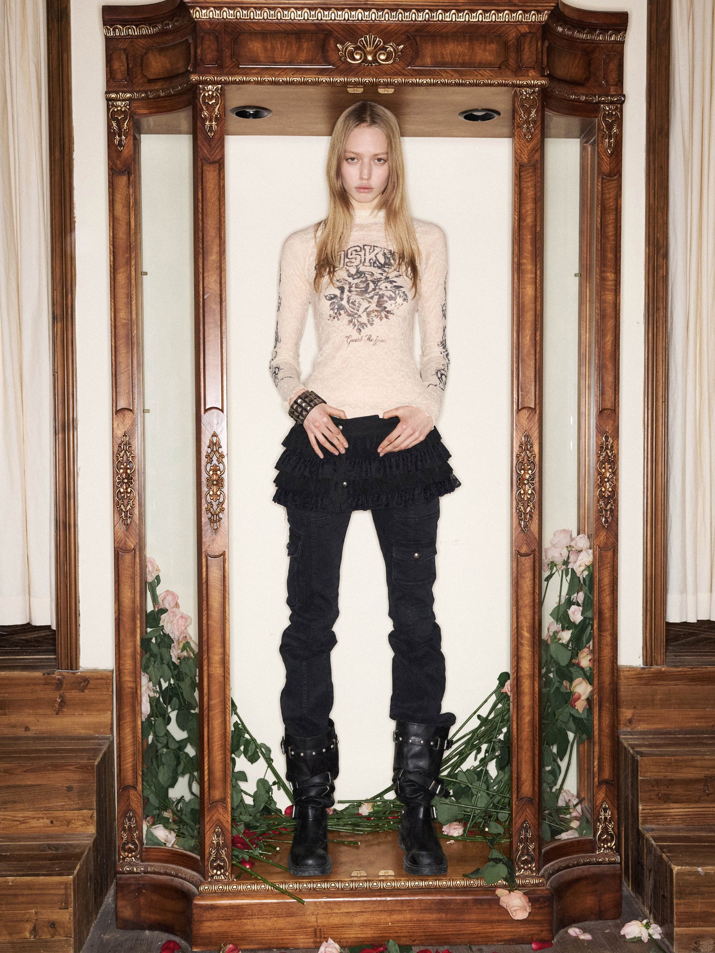 Washed Workwear Slim Pants