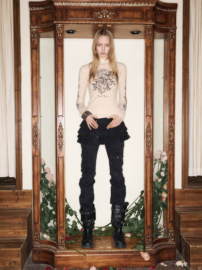 Washed Workwear Slim Pants