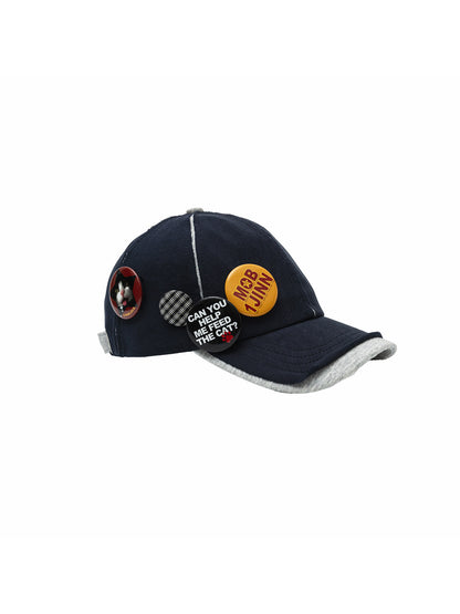 Distressed Plaid Patchwork Baseball Cap