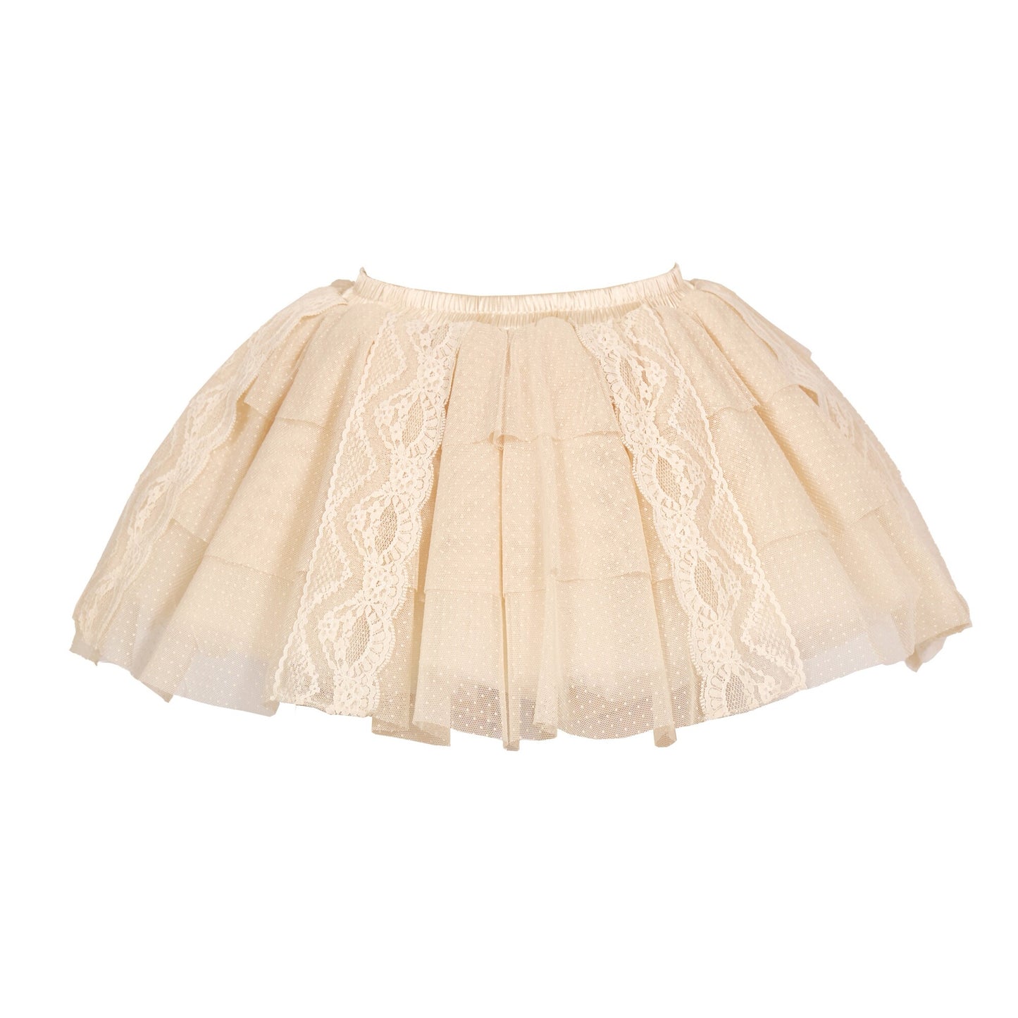 Cream Lace Layered Skirt Pants | Rococo Bloomers
