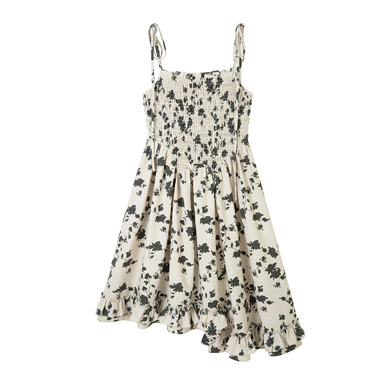 Floral Camisole - Ruffled Edge Dress