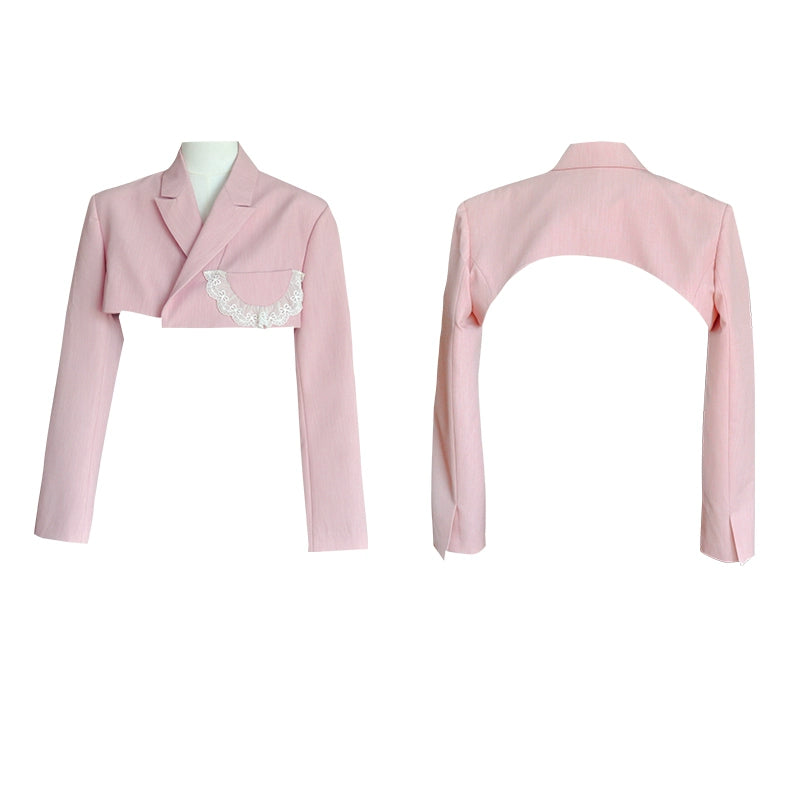 Niuqin Pink Short Coat