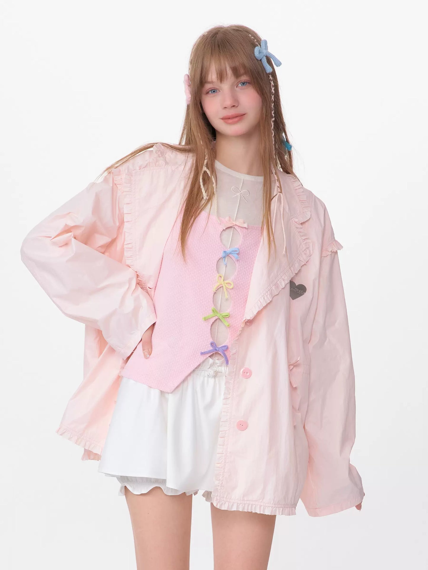 Mushroom Sports Jacket | Retro Pulling Rope Lightweight Spring/Summer Design