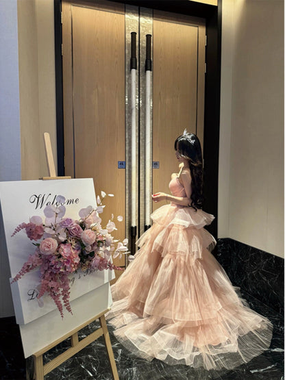 birthday princess tutu dress lcziwo Toddler Baby Girl Butterfly Wings Dress Sleeveless Princess Tutu Dress Fairy Layered Ruffle Birthday Princess Dress Purple 110