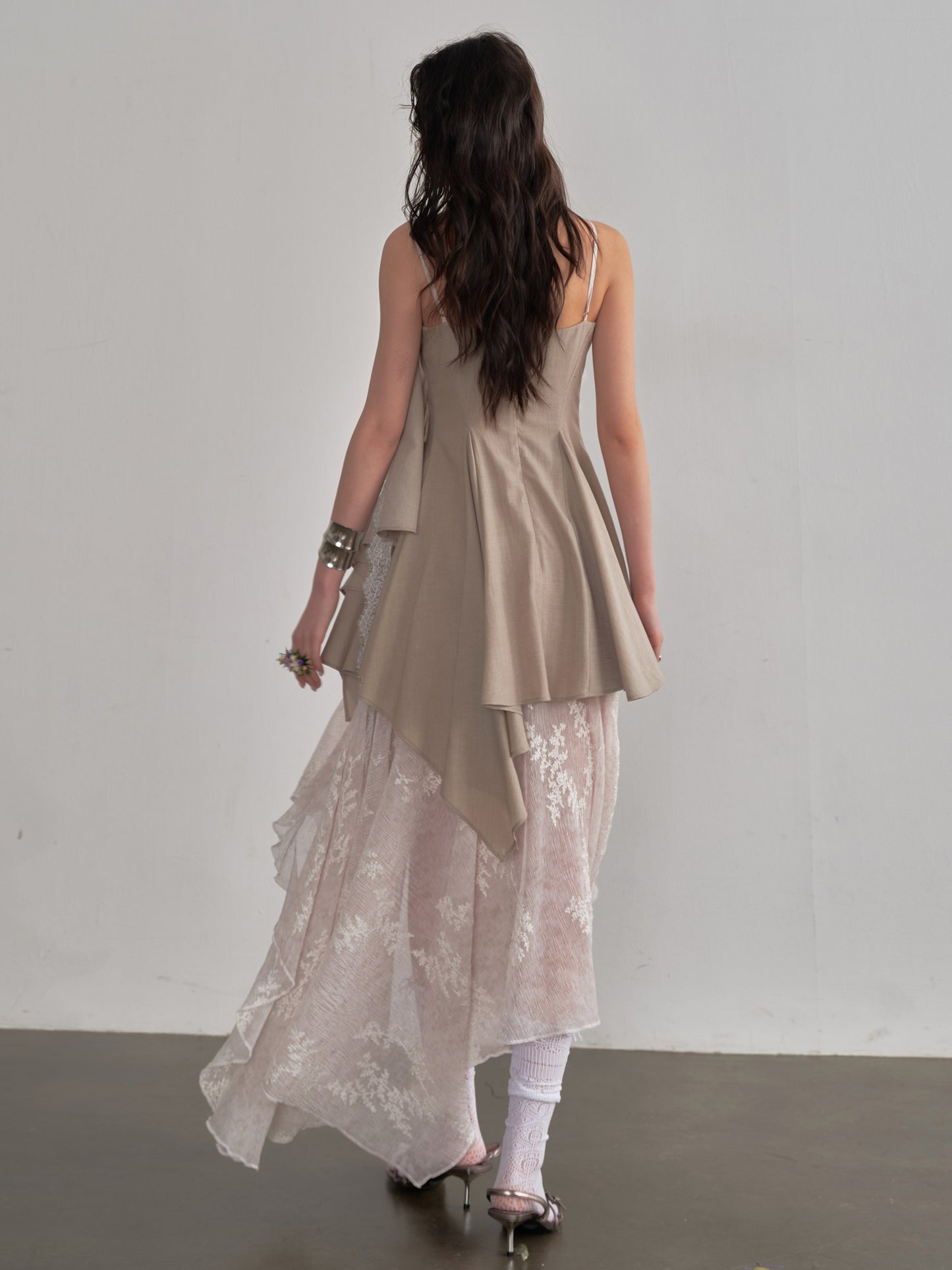 Embroidered Layered Slip Dress | Romantic Fairy Maxi Dress