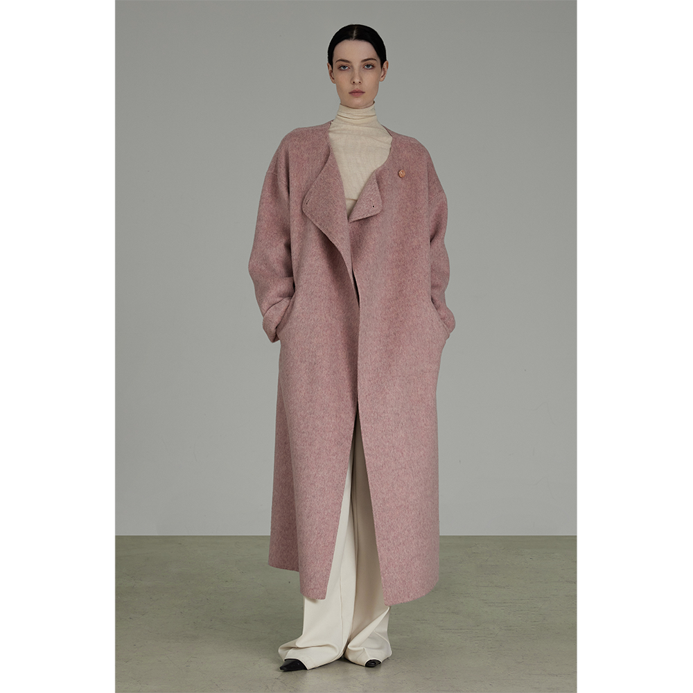 Albaka Wool Felt Coat Mid-Length