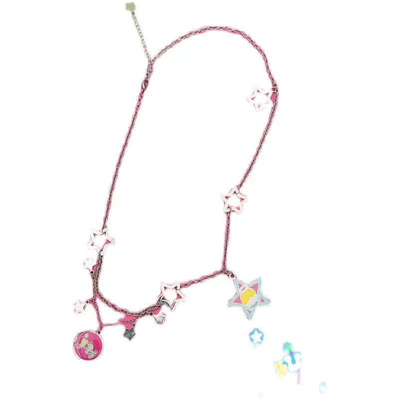 Gollum Store & Bird Bird Collaboration Cartoon Star Fun Y2K Angel Decorative Necklace Pendant