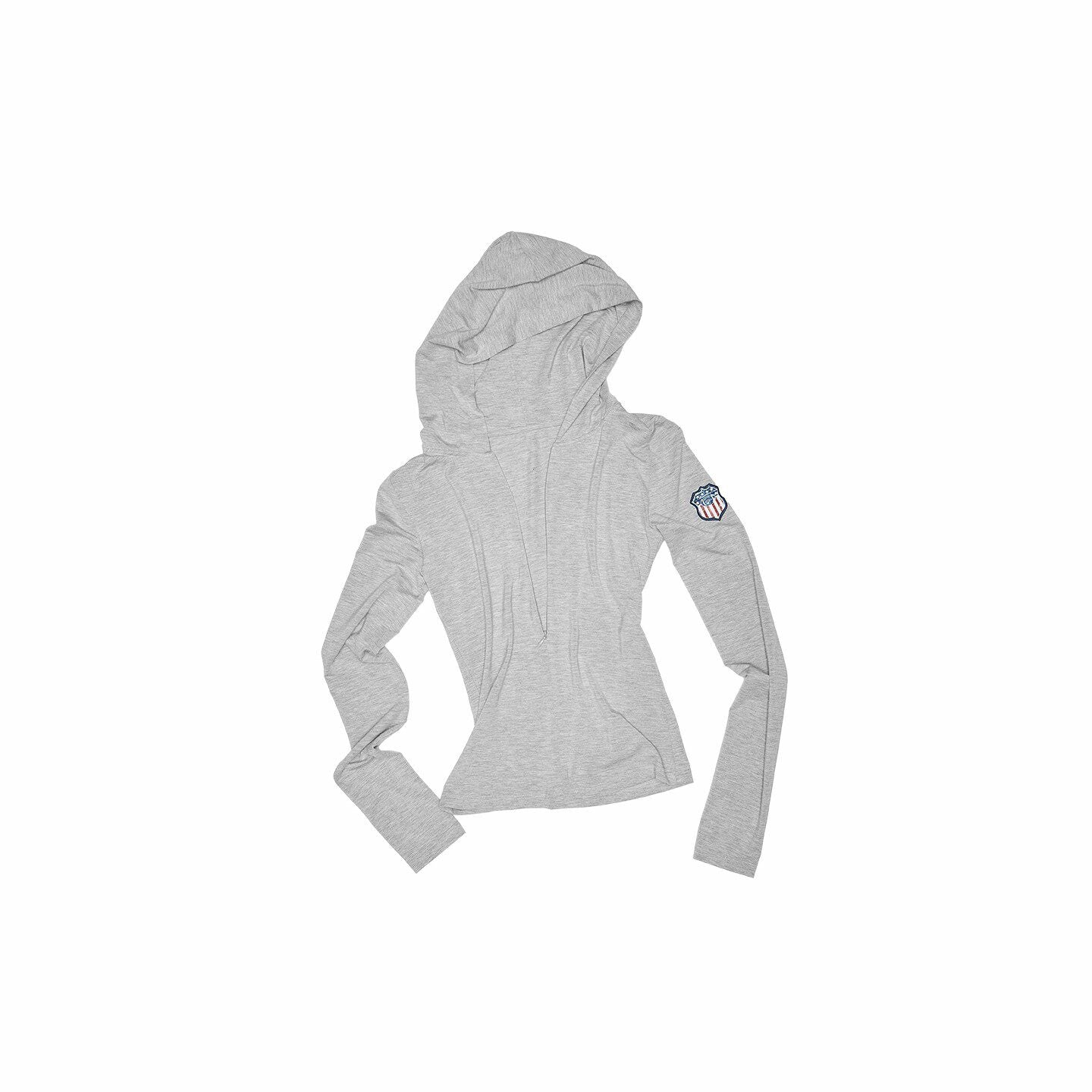 Zip-Front Hooded Slim-Fit Top