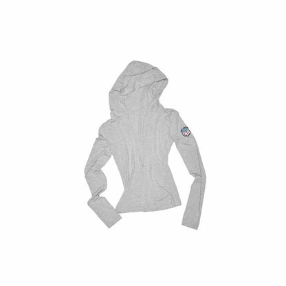 Zip-Front Hooded Slim-Fit Top