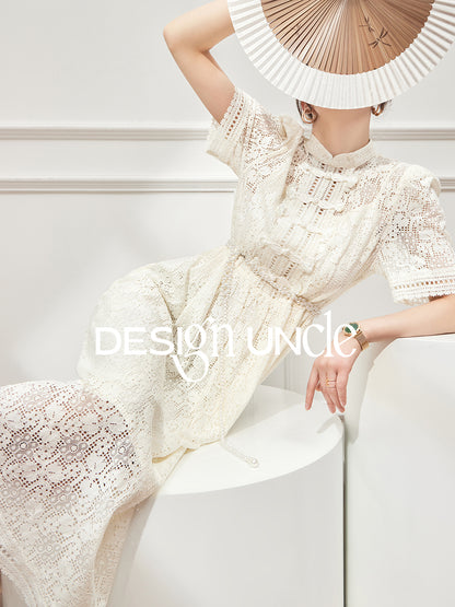 Exquisite White Chinese Summer Skirt.