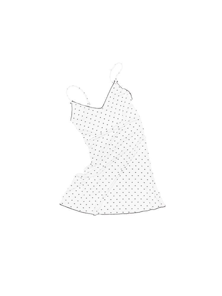 Polka Dot Cat Paw Knit Slip Dress – Waist Cinched Babes Fit