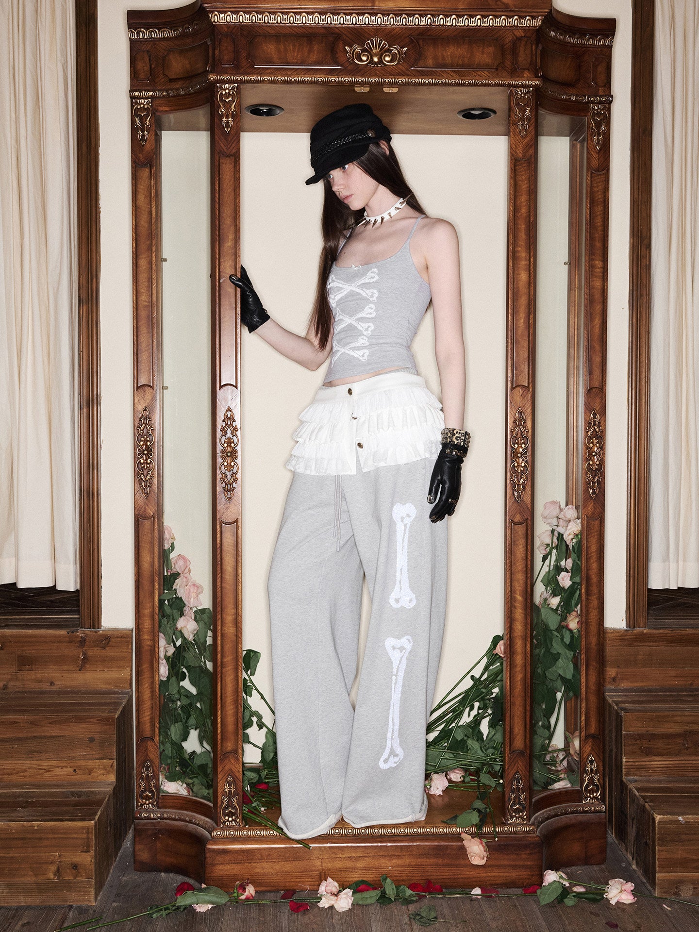 Buckle Waist Cake Skirt