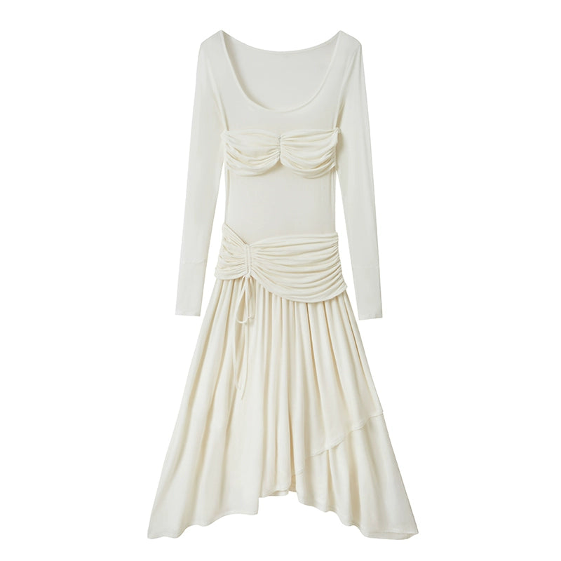 Irregular Pleated Dress