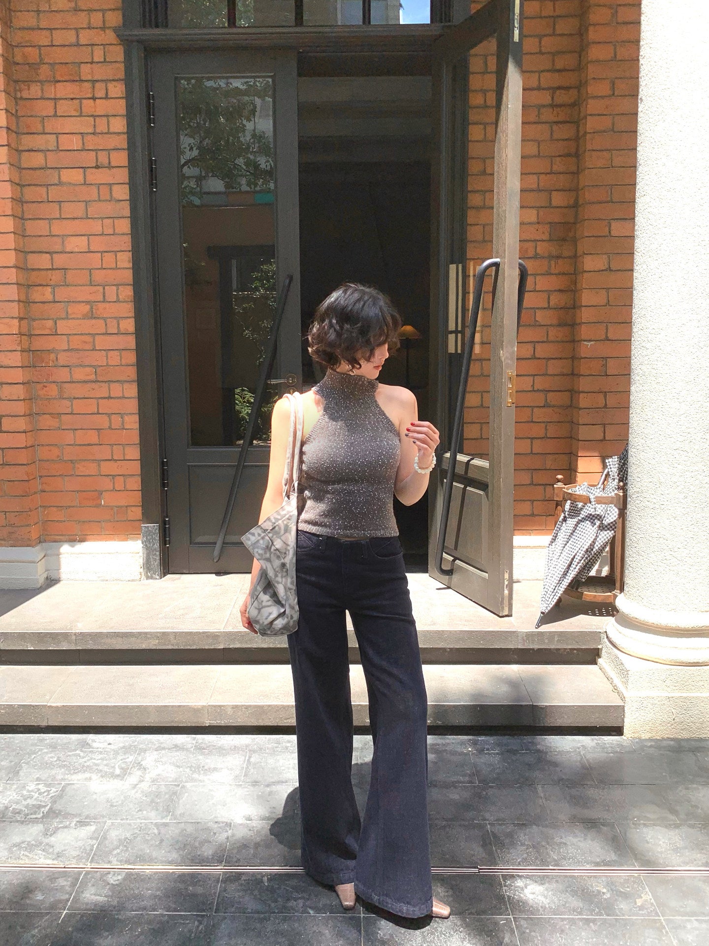 Cloud Steps Straight-Leg Dark Denim Jeans – Hong Kong Retro Autumn Essential