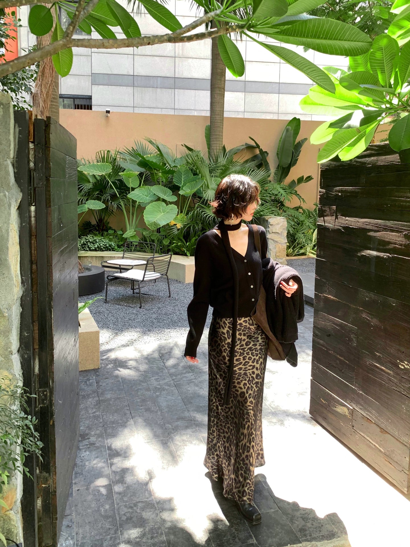 Ethereal Charm Leopard Print Fishtail Midi Skirt – Hong Kong Retro Autumn