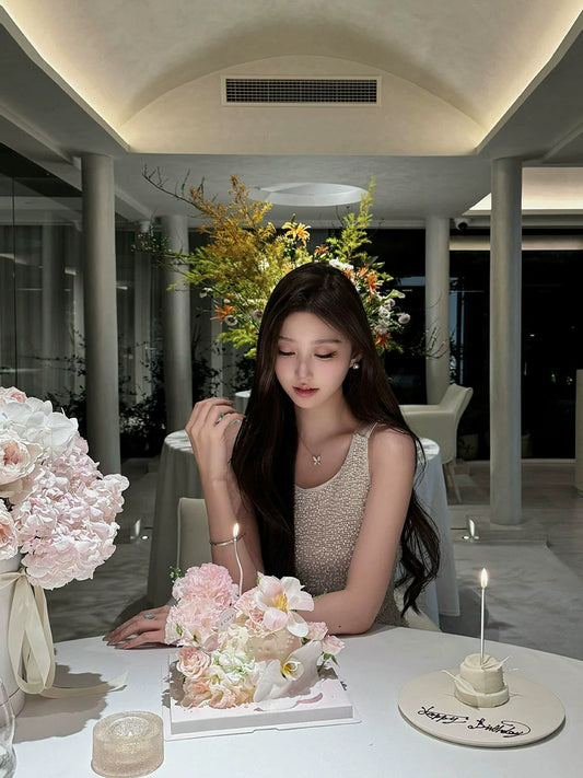 Winter Engagement Slip Dress – Elegant Luxe Bridal Birthday Gown