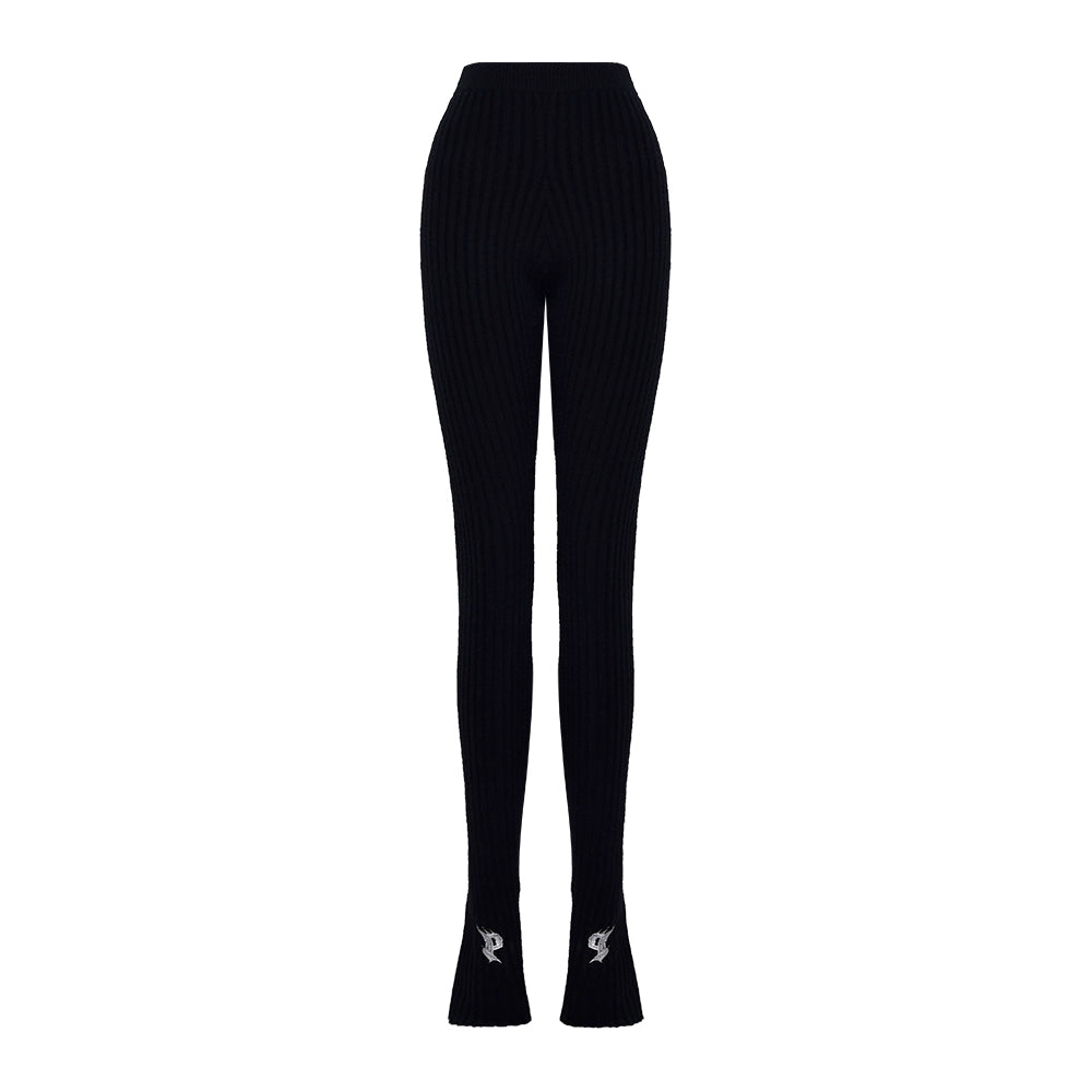 Flame LOGO Wool Leggings