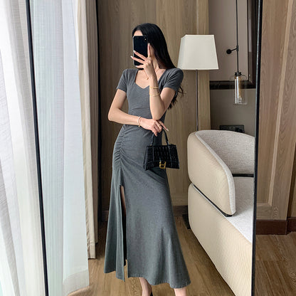 Gray High-Waist Skirt - 23 Summer