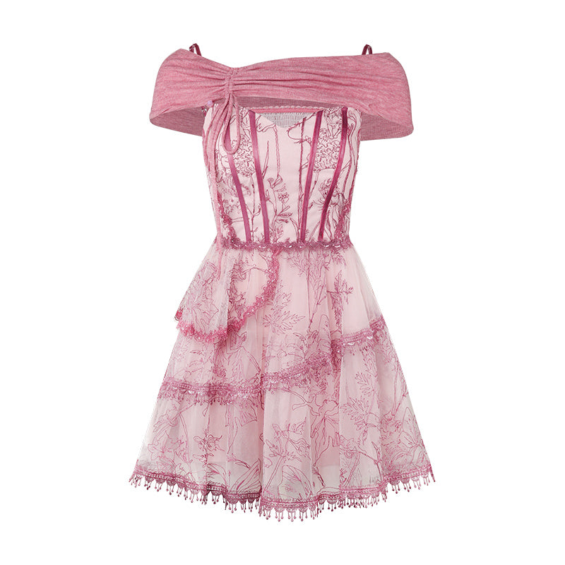 Rose Petal Summer Slip Dress