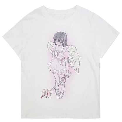 Camiseta de ángel suelto