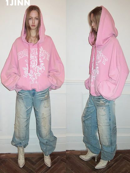 Distressed Straight-Leg Denim