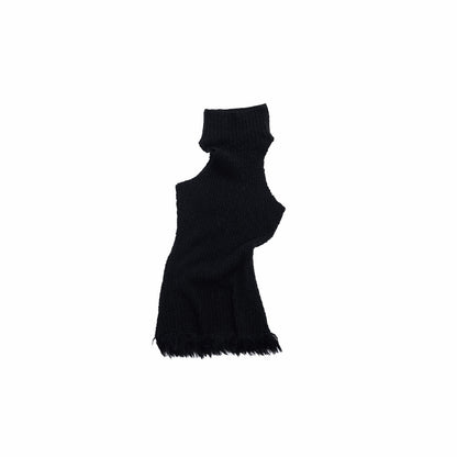 Faux Mink Tassel Knit Vest