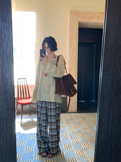 Yunlu Relaxed Round-Neck Knit Cover-Up – Hong Kong Retro Autumn Mood