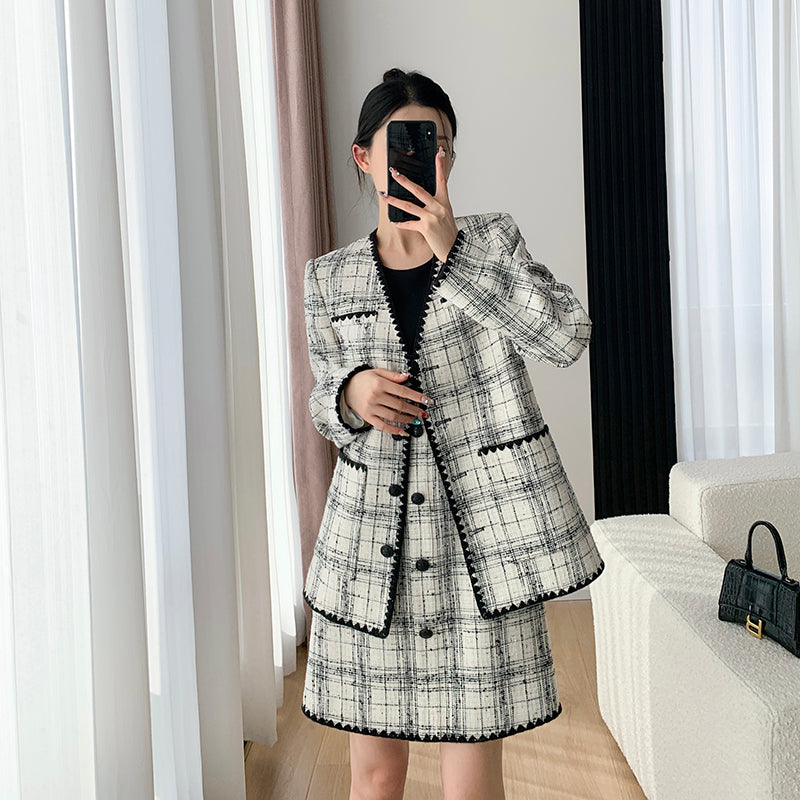 Vintage Fashion Light Luxury Fragrance Coat - Autumn