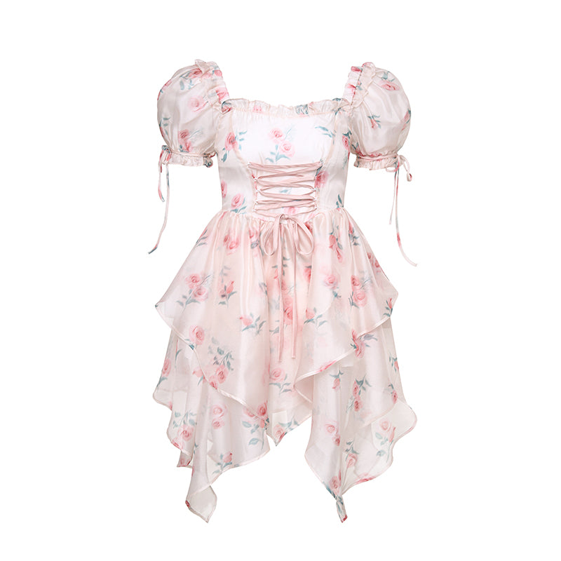 Enchanting Rose Blossom Dress