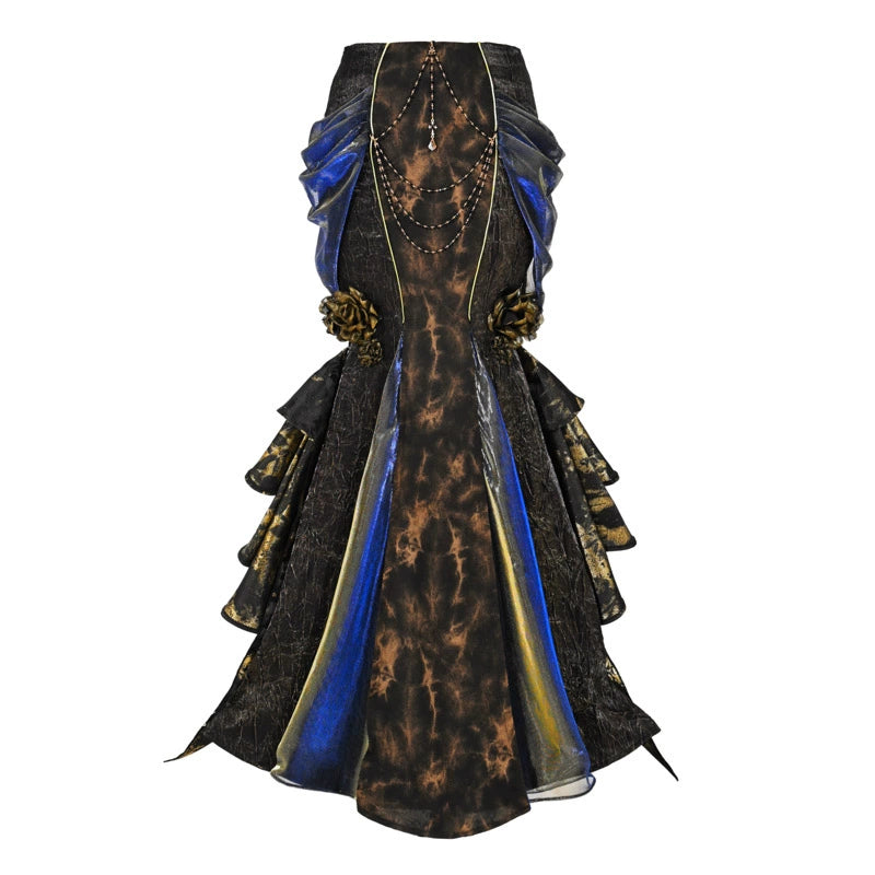 Chinese Lantern Gilt Fishtail Skirt for Halloween