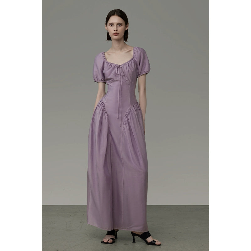 High Grade U-Neck Long Dress