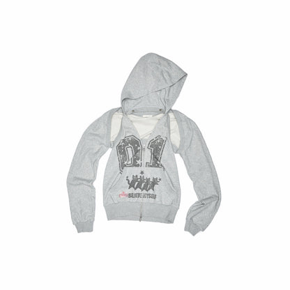 Street Halterneck Hoodie Two-Piece Set