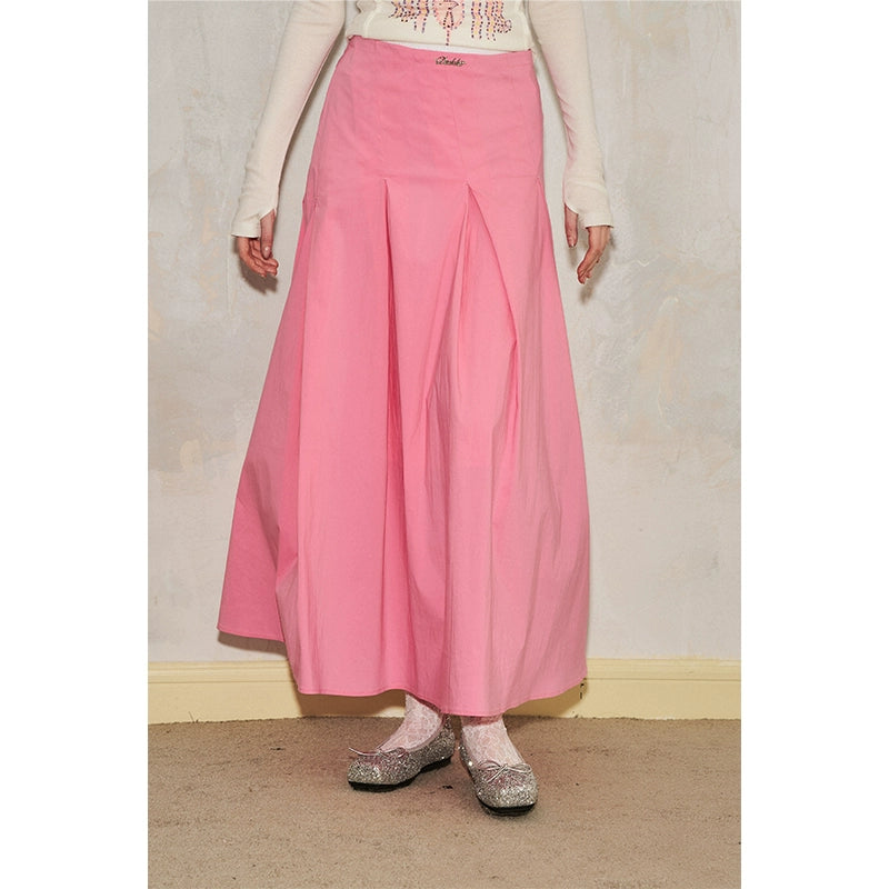 Oblique Cut Swing Umbrella Skirt