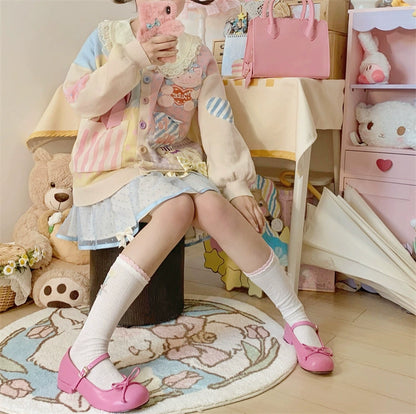 C6542 Sweet Dream Dollhouse Multicolor Heavy Sweater Jacket