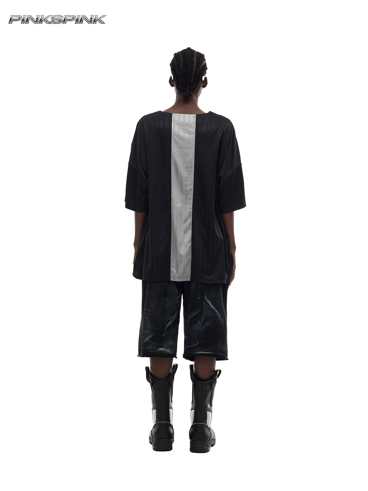 Electric Moon Flame Cat Graphic Jersey – Y2K Rock Streetwear Top