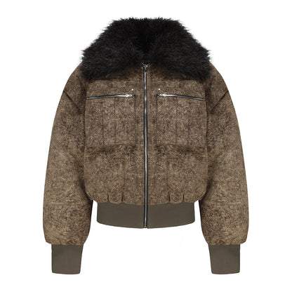 veste col en peluche longue / courte