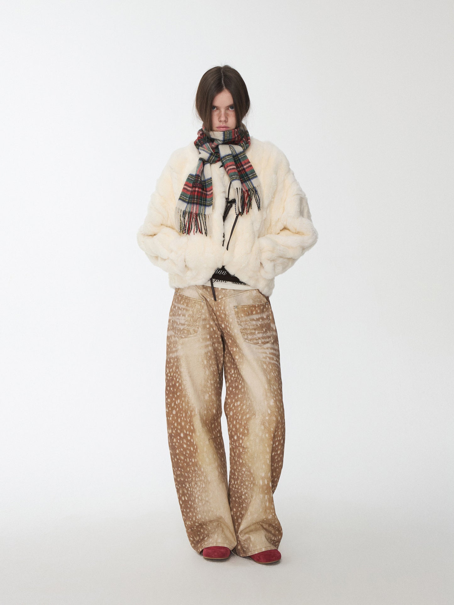 Rabbit Fur Toggle Jacket