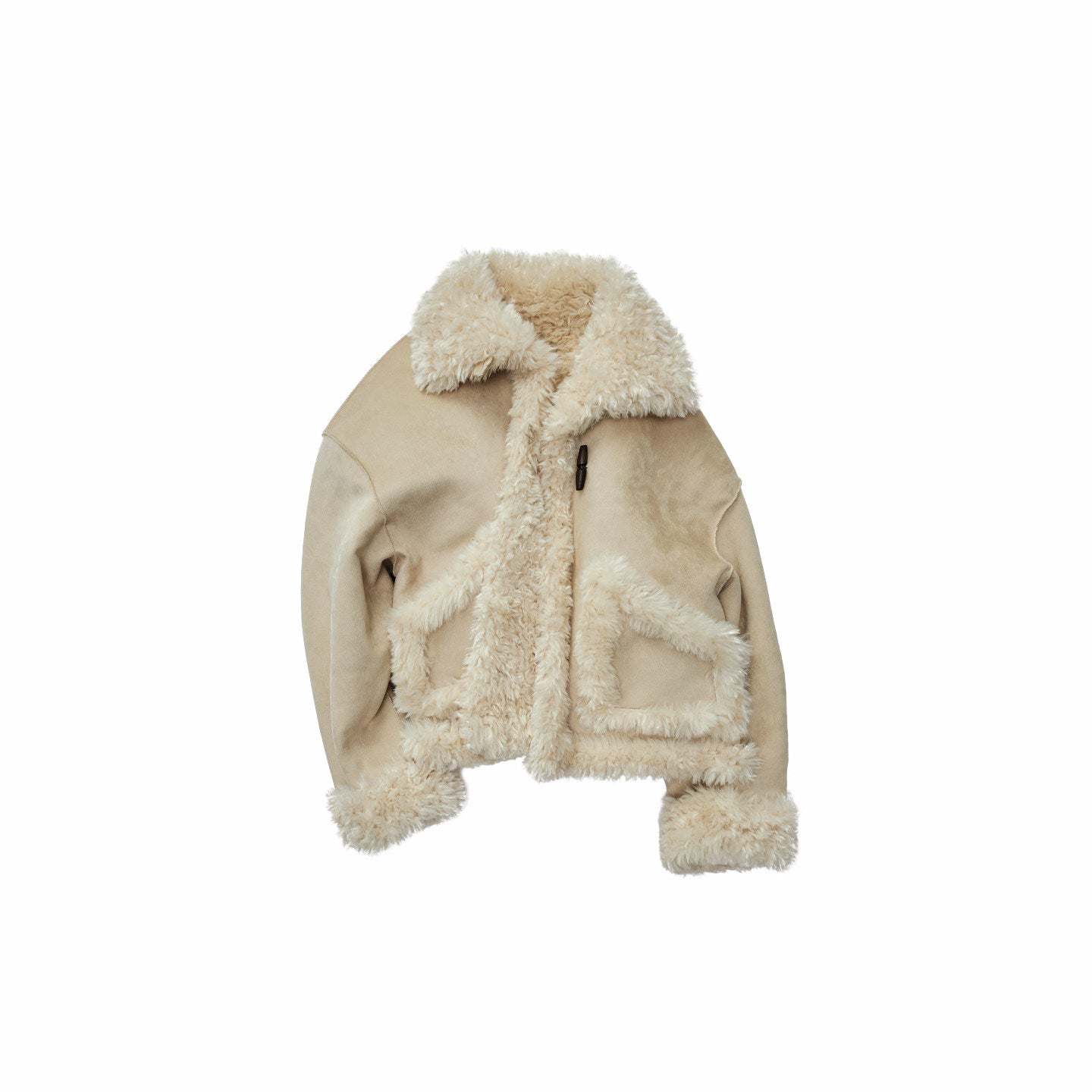 Reversible Suede Shearling Coat