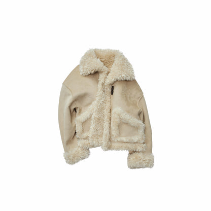 Reversible Suede Shearling Coat