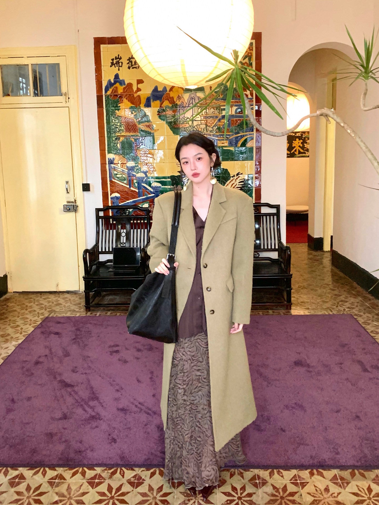 Spring’s Letter Alpaca & Wool Double-Faced Coat