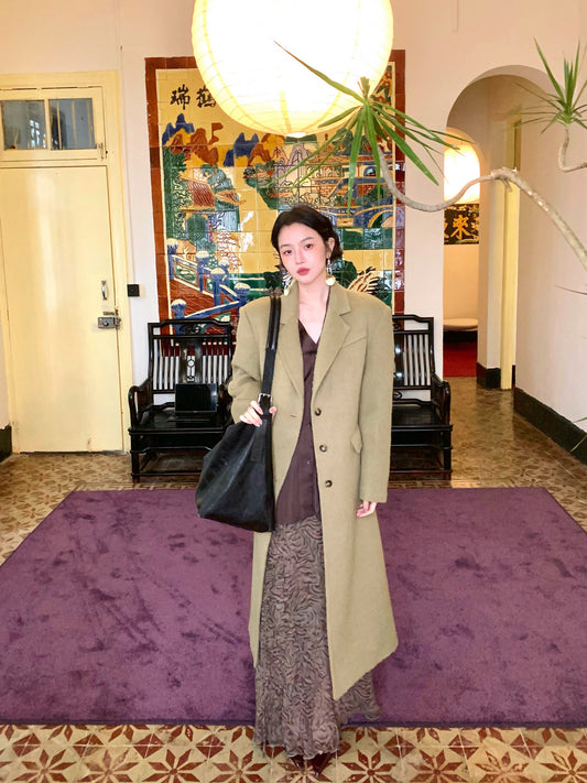 Spring’s Letter Alpaca & Wool Double-Faced Coat